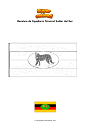 Dibujo para colorear Bandera de Equatoria Oriental Sudán del Sur