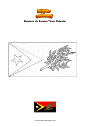 Dibujo para colorear Bandera de Ermera Timor Oriental