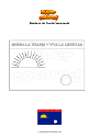 Dibujo para colorear Bandera de Falcón Venezuela