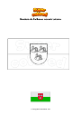 Dibujo para colorear Bandera de Gulbenes novads Letonia