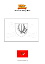 Dibujo para colorear Bandera de Il Birgu Malta