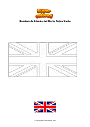 Dibujo para colorear Bandera de Irlanda del Norte Reino Unido