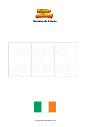 Dibujo para colorear Bandera de irlanda