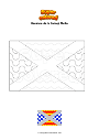 Dibujo para colorear Bandera de Is Swieqi Malta