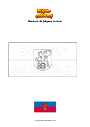 Dibujo para colorear Bandera de Jelgava Letonia