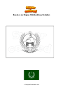 Dibujo para colorear Bandera de Khyber Pakhtunkhwa Pakistán