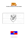Dibujo para colorear Bandera de Koprivinica Krizevci Croacia