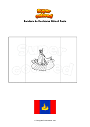 Dibujo para colorear Bandera de Kostroma Oblast Rusia