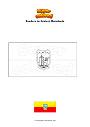 Dibujo para colorear Bandera de Kratovo Macedonia