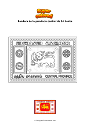 Dibujo para colorear Bandera de la provincia central de Sri Lanka
