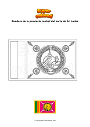 Dibujo para colorear Bandera de la provincia central del norte de Sri Lanka