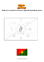 Dibujo para colorear Bandera de la provincia de Eastern Highlands Papua Nueva Guinea