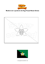 Dibujo para colorear Bandera de la provincia de Enga Papua Nueva Guinea