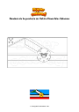 Dibujo para colorear Bandera de la provincia de Makira Ulawa Islas Salomón