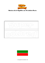 Dibujo para colorear Bandera de la República de Tartaristán Rusia