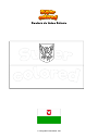 Dibujo para colorear Bandera de Lääne Estonia