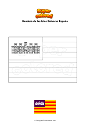 Dibujo para colorear Bandera de las Islas Baleares España