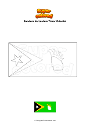 Dibujo para colorear Bandera de Lautém Timor Oriental