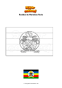 Dibujo para colorear Bandera de Machakos Kenia