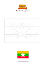Dibujo para colorear Bandera de myanmar