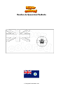 Dibujo para colorear Bandera de Queensland Australia