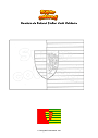 Dibujo para colorear Bandera de Raionul Ştefan Vodă Moldavia