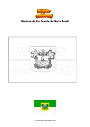 Dibujo para colorear Bandera de Rio Grande do Norte Brasil
