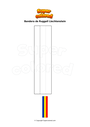 Dibujo para colorear Bandera de Ruggell Liechtenstein