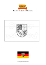 Dibujo para colorear Bandera de Saarland Alemania