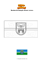 Dibujo para colorear Bandera de Salaspils Novads Letonia
