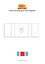 Dibujo para colorear Bandera de Santiago del Estero Argentina
