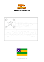 Dibujo para colorear Bandera de Sergipe Brasil