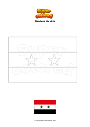 Dibujo para colorear Bandera de siria