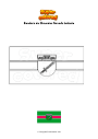 Dibujo para colorear Bandera de Skrundas Novads Letonia