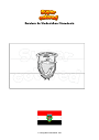 Dibujo para colorear Bandera de Studenichani Macedonia