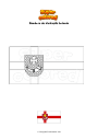 Dibujo para colorear Bandera de Ventspils Letonia
