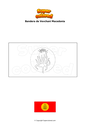 Dibujo para colorear Bandera de Vevchani Macedonia