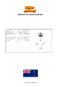 Dibujo para colorear Bandera de victoria australia