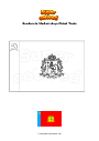 Dibujo para colorear Bandera de Vladimirskaya Oblast 'Rusia