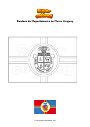 Dibujo para colorear Bandera del Departamento de Flores Uruguay