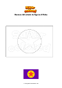 Dibujo para colorear Bandera del estado de Ngaraard Palau