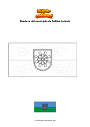 Dibujo para colorear Bandera del municipio de Saldus Letonia