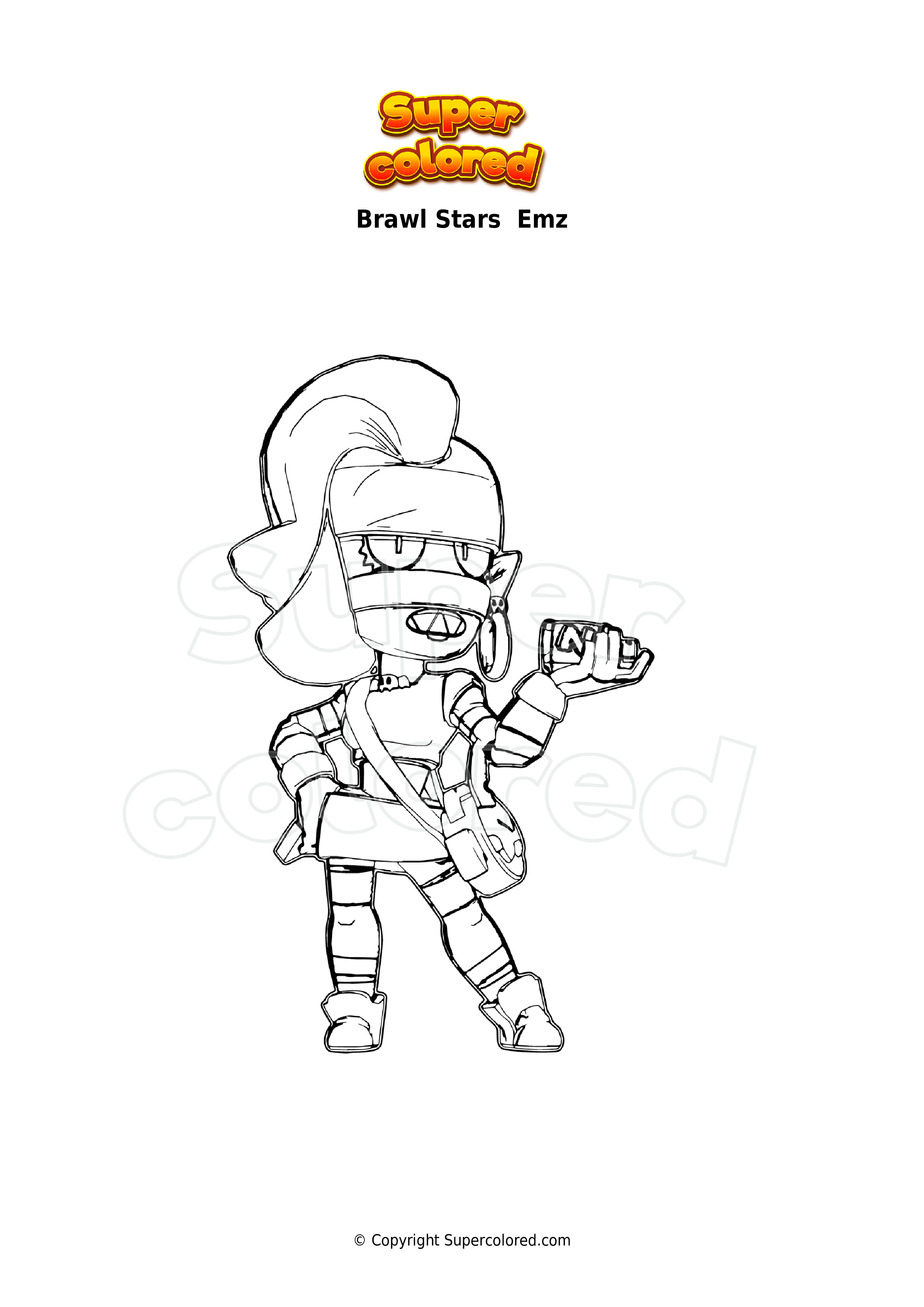 Dibujos Para Colorear Brawl Stars Supercolored - dibujos para colorear brawl stars sandy