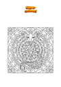 Dibujo para colorear Capricornio Zodiaco Mandala Zentangle