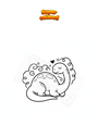 Dibujo para colorear Dinosaurio de ensueño