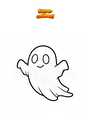 Dibujo para colorear Disfraz de fantasma