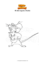Dibujo para colorear El ratón regaña a Dumbo