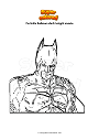 Dibujo para colorear Fortnite batman dark knight movie