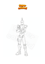 Dibujo para colorear Fortnite Glacial Dummy