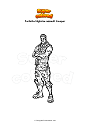 Dibujo para colorear Fortnite highrise assault trooper
